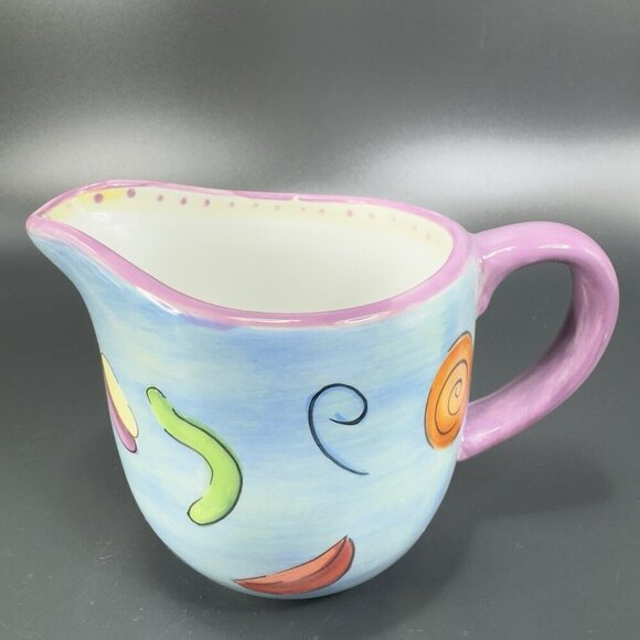 Dansk Ratatouille Creamer And Sugar Bowl Set Ceramic Hand Painted Multicolored - Picture 8 of 16